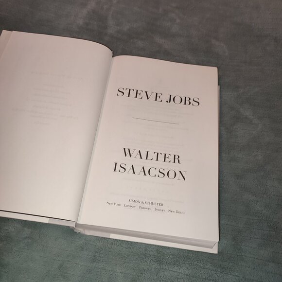 Book Steve Jobs Biography Walter Isaacson hardcover Simon Schuster Bestseller - Picture 2 of 11